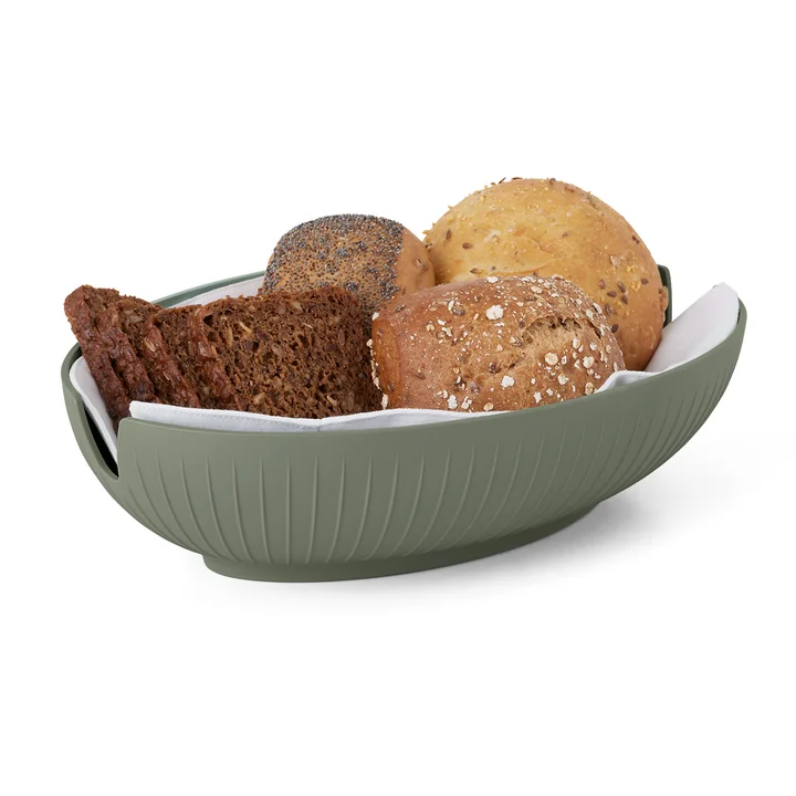 Hammershøi Bread basket from Kähler Design in color olive green