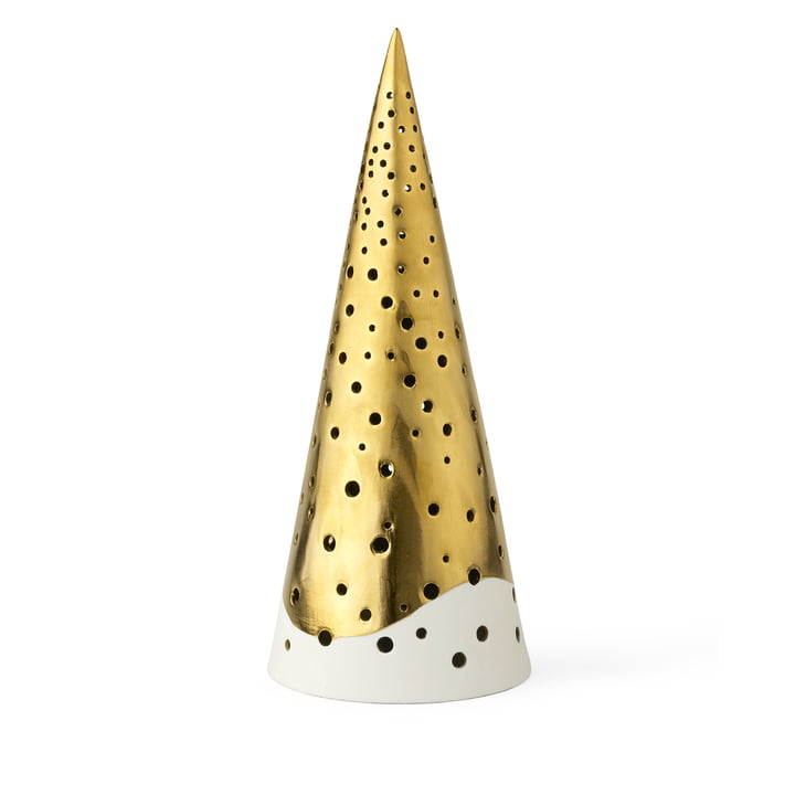 Nobili Tealight candle cone from Kähler Design in color gold