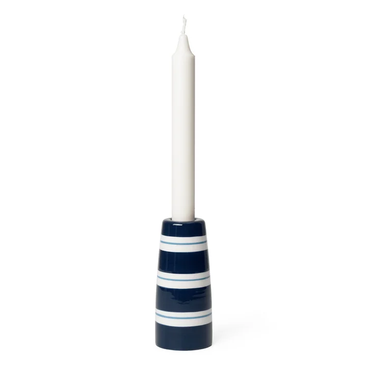 Omaggio Nuovo Candlestick from Kähler Design in color dark blue