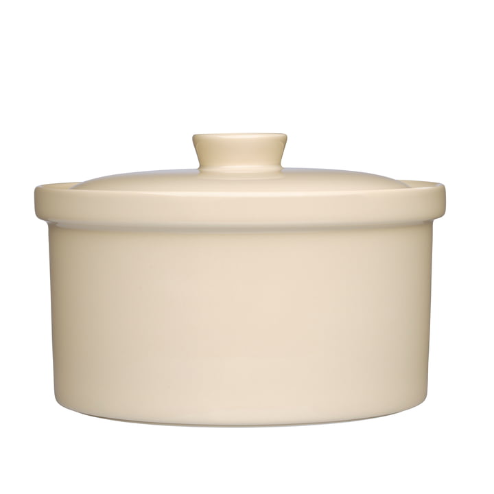 Teema Pot with lid 2.3 l, linen from Iittala