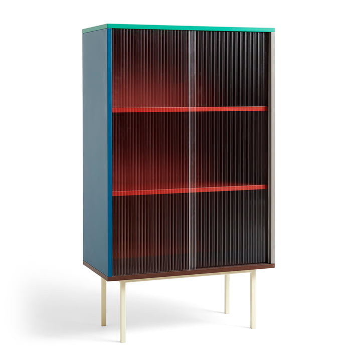 Colour Cabinet Cabinet, glass doors, multicolor from Hay