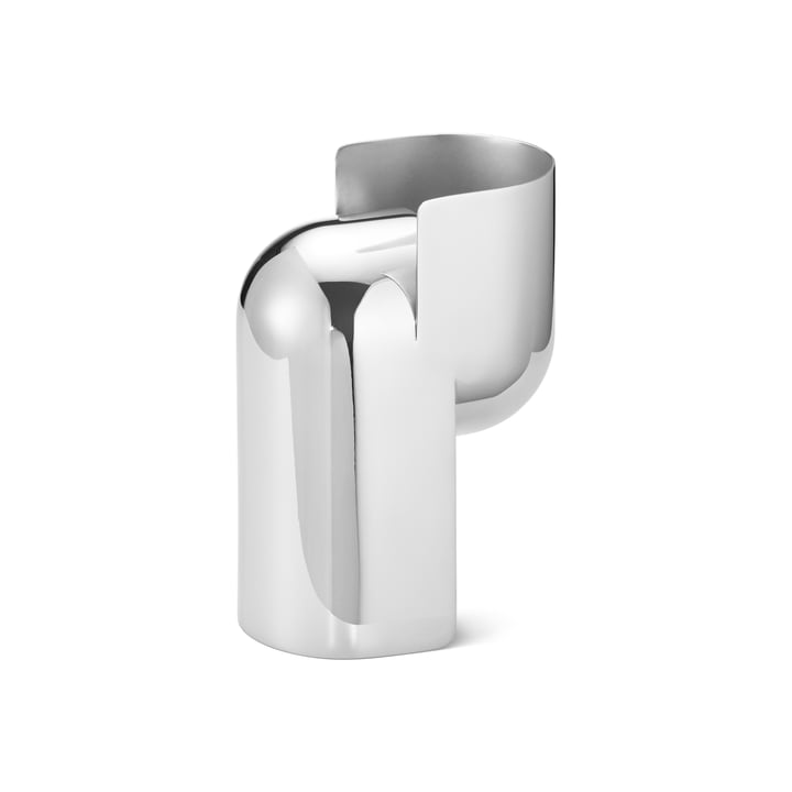 Nendo Candlestick, S, stainless steel from Georg Jensen