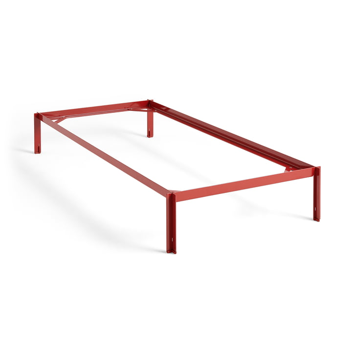 Connect Bed, 90 x 200 cm, maroon red by Hay