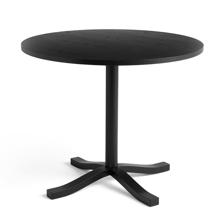 Pastis Dining table, Ø 90 x 74 cm, black by Hay