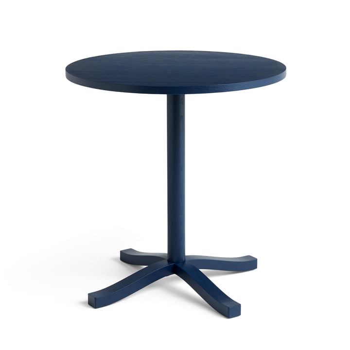 Pastis Dining table, Ø 70 x 74 cm, steel blue by Hay