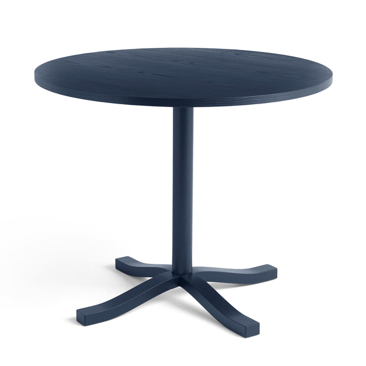 Pastis Dining table, Ø 90 x 74 cm, steel blue by Hay