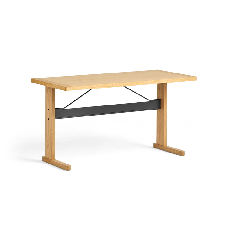 Passerelle Desk, natural oak / black from Hay