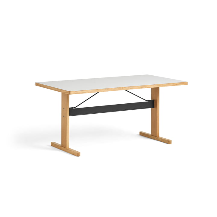 Passerelle Dining table, 160 x 74 cm, natural oak / black by Hay
