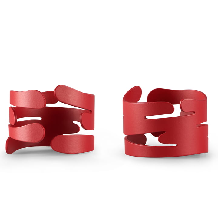 Barkring Napkin holder from Alessi in the version red