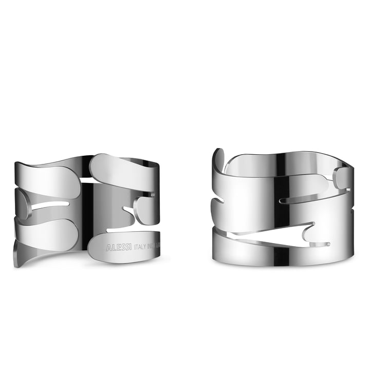 Barkring Napkin holder from Alessi in stainless steel finish