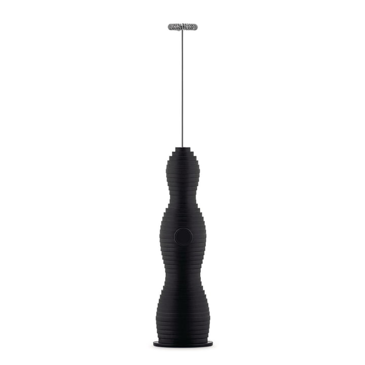 Pulcina Milk frother from Alessi in the color black