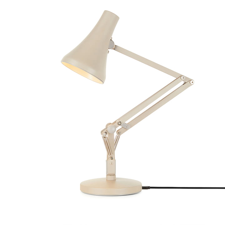 90 Mini LED table lamp from Anglepoise in the color biscuit beige