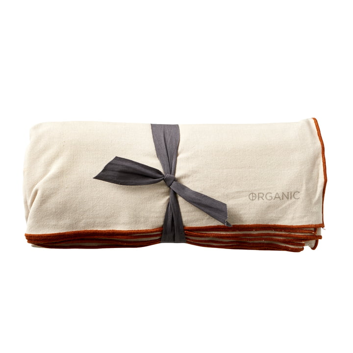 The Organic tablecloth from Södahl , 140 x 250 cm, cream / amber