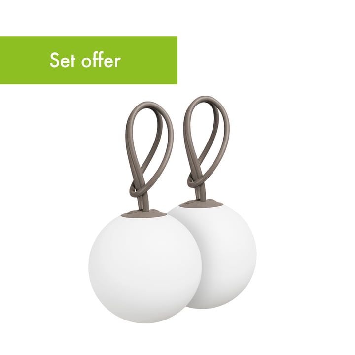 Bolleke Pendant light from Fatboy in taupe (set of 2 on offer)