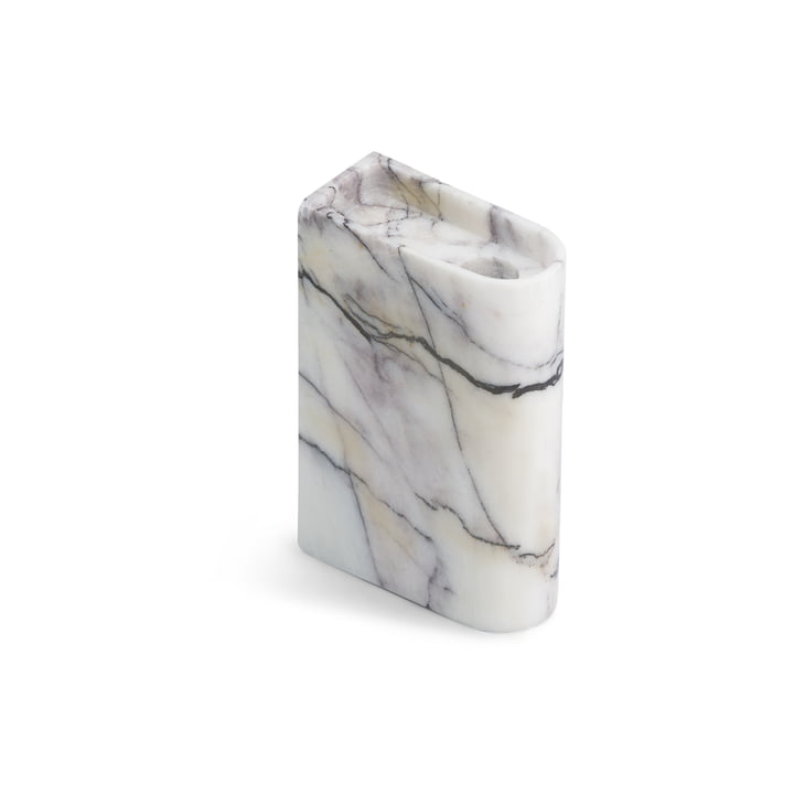 Monolith Candlestick medium from Northern in the finish marble white