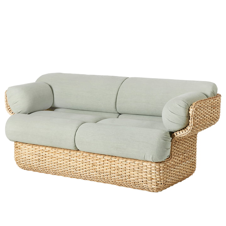 Basket Lounge Sofa 2-seater from Gubi in color gray