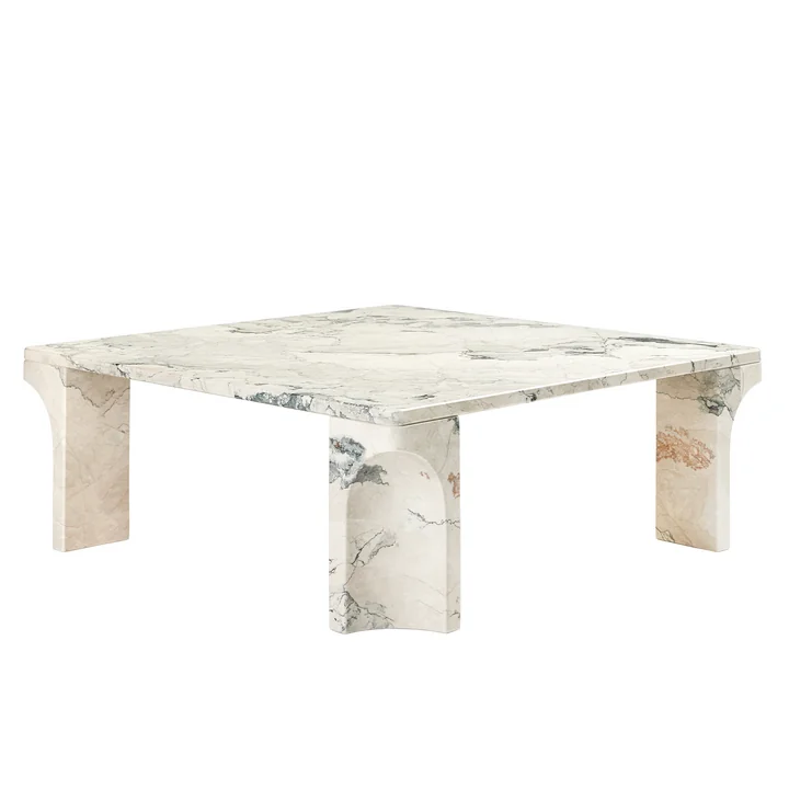 Doric Coffee table from Gubi in the finish electric grey