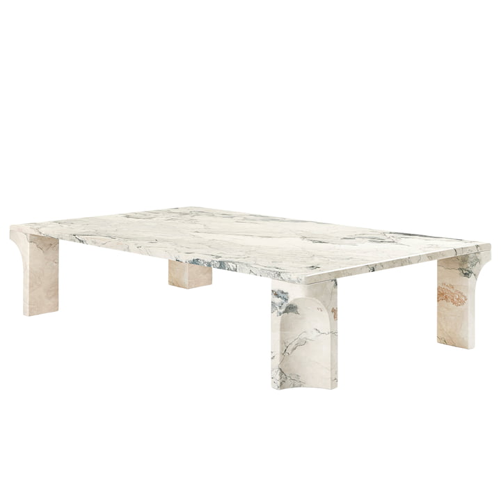Doric Coffee table from Gubi in the finish electric grey