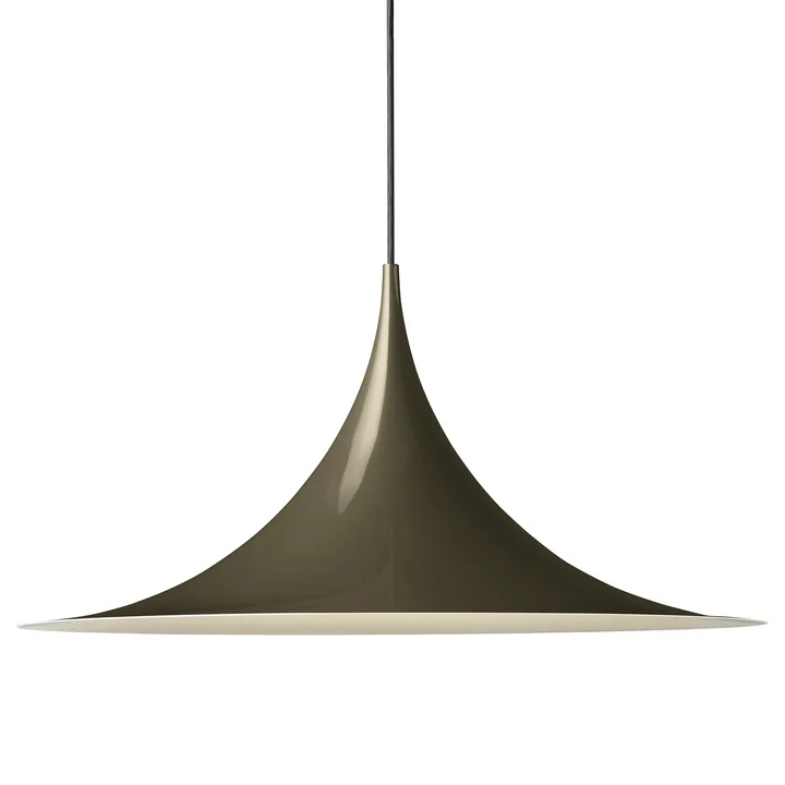 Semi Pendant lamp from Gubi in the finish dark cocoa glossy