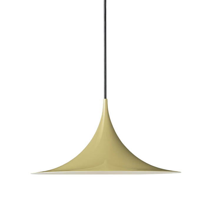 Semi Pendant lamp from Gubi in the finish fennel seed glossy