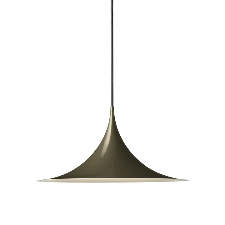 Semi Pendant lamp from Gubi in the finish dark cocoa glossy