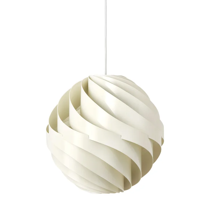 Turbo Pendant lamp from Gubi in the finish alabaster white