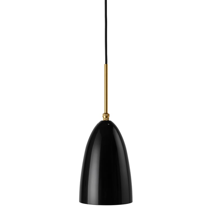 Gräshoppa Pendant lamp from Gubi in the color black glossy