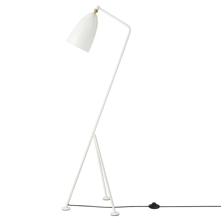 Gräshoppa Floor lamp GM1 from Gubi in the finish alabaster white