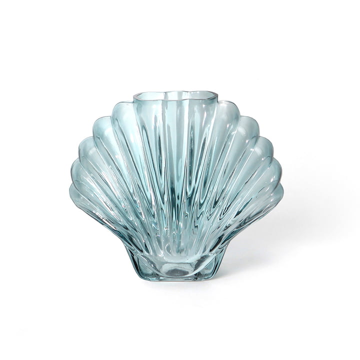 Seashell Vase from Doiy in the design blue / transparent