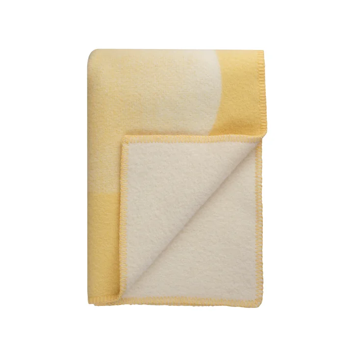 MOON Blanket, crescent,135 x 200 cm, yellow ray from Røros Tweed