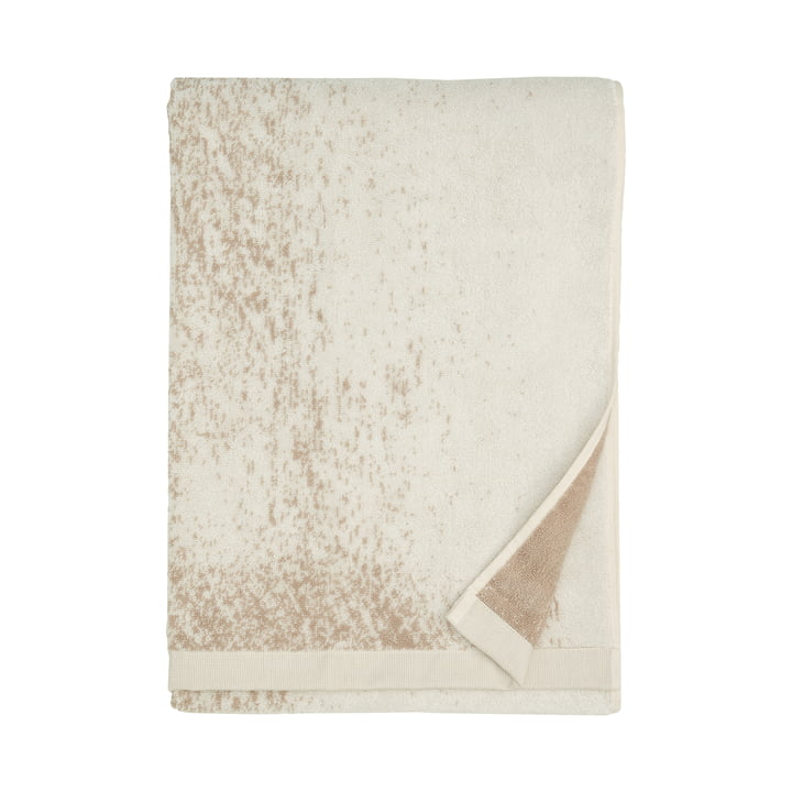 Kuiskaus Bath towel from Marimekko in the design gray / off-white