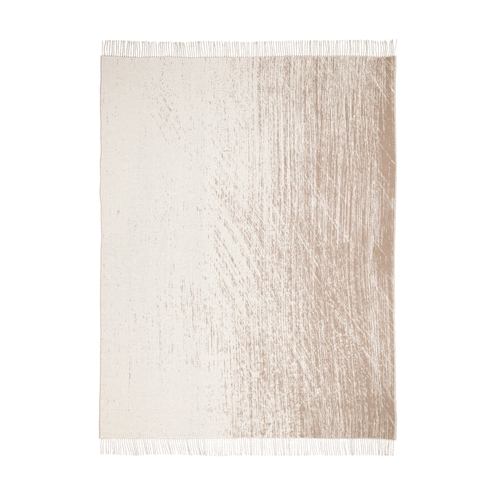 Kuiskaus Wool blanket from Marimekko in the design gray / off-white