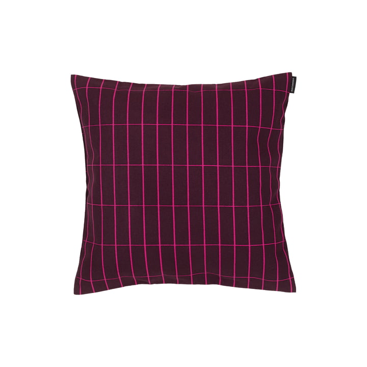 Marimekko - Pieni Tiiliskivi Cushion cover, 40 x 40 cm, dark red / pink