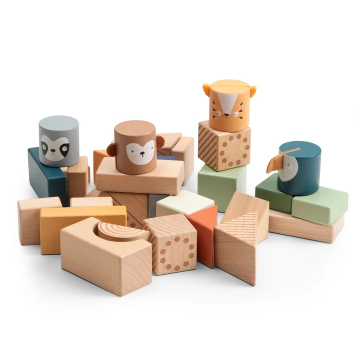 Discoverer building blocks wood from Sebra in the version Wildlife animals