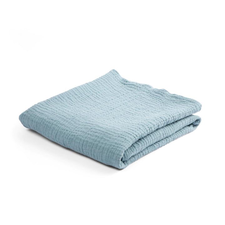 Baby blanket Uni from Sebra in the version powder blue