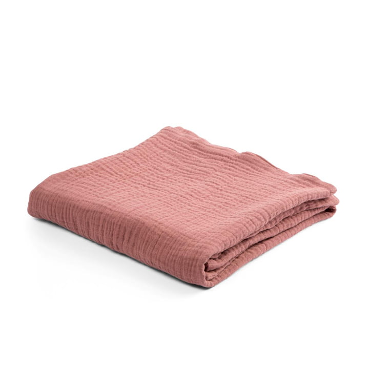 Baby blanket Uni from Sebra in the version blossom pink