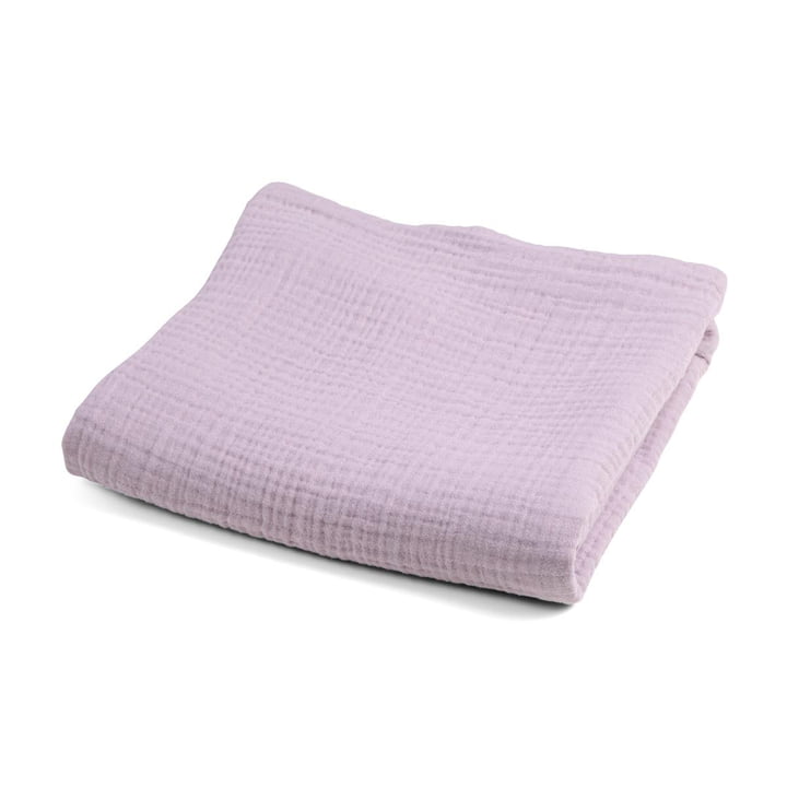 Baby blanket Uni from Sebra in the version blossom lilac
