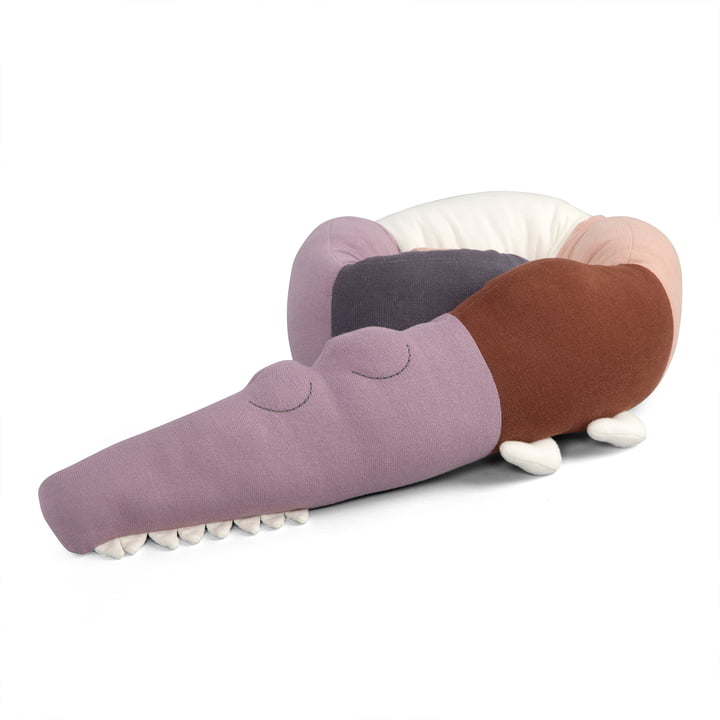 Sleepy Croc Cushion from Sebra in the design Pixie Land