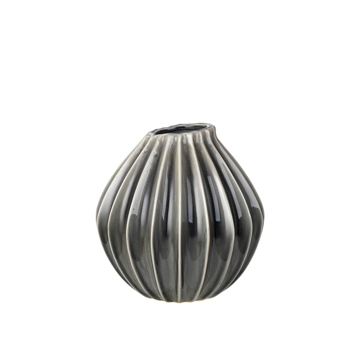 Wide Vase, Ø 25 x H 25 cm, smoked pearl by Broste Copenhagen