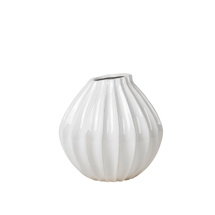 Wide Vase, Ø 25 x H 25 cm, ivory from Broste Copenhagen