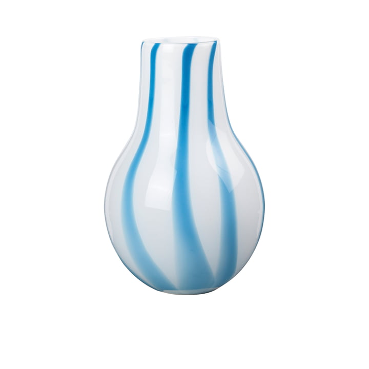 Ada Stripe Vase, H 37 cm, light blue from Broste Copenhagen
