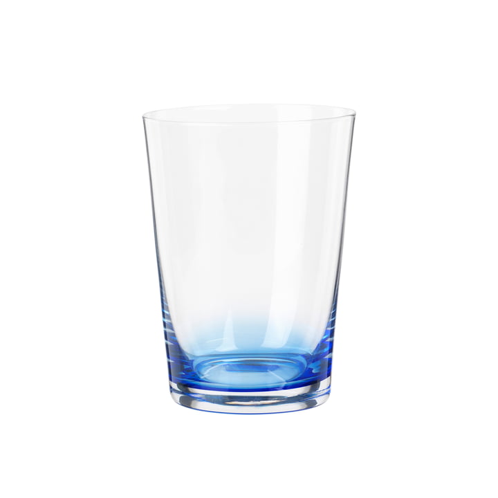 Hue Drinking glass 30 cl, clear / blue from Broste Copenhagen