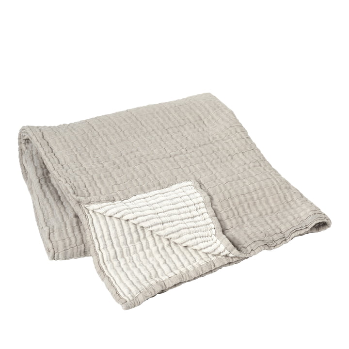 Broste Copenhagen - Karri blanket, 180 x 130 cm, taupe sand