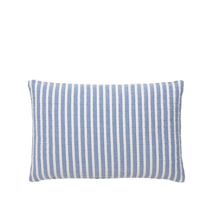 Evi Pillowcase, 60 x 40 cm, intense blue / white from Broste Copenhagen