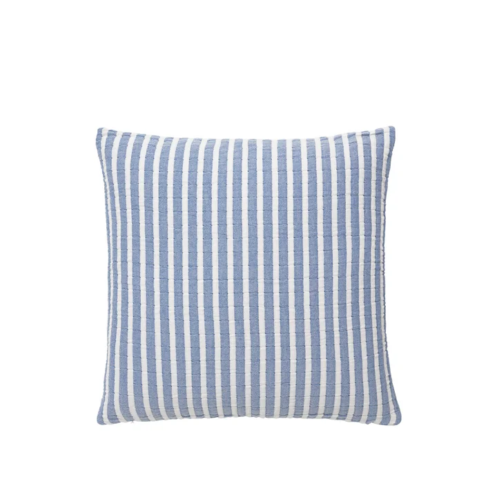 Evi Pillowcase, 50 x 50 cm, intense blue / white from Broste Copenhagen