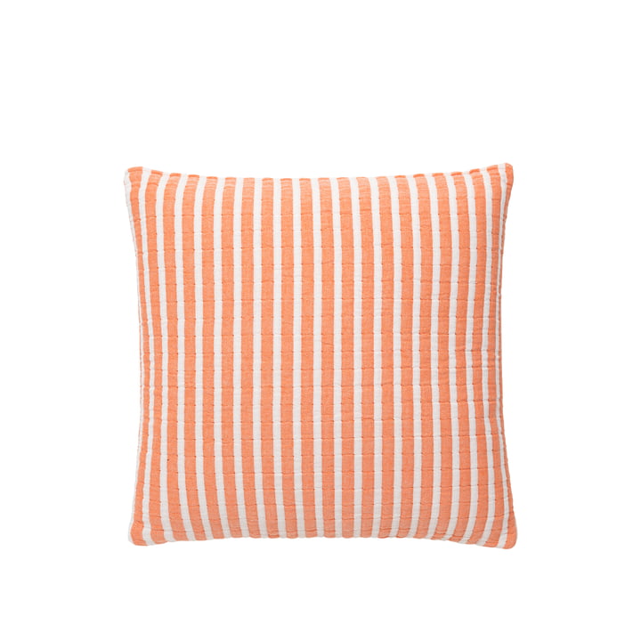 Evi Pillowcase, 50 x 50 cm, pumpkin orange / white from Broste Copenhagen