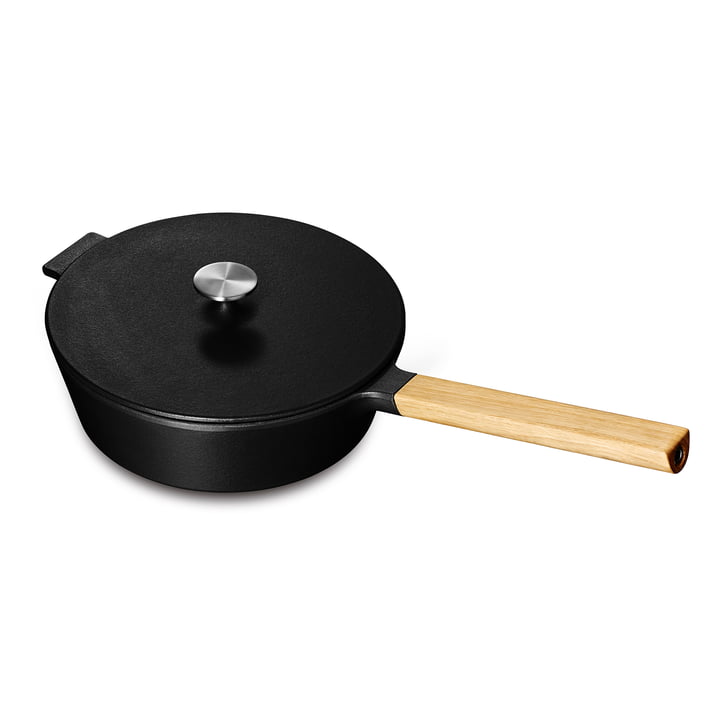 Sauté pan with lid and wooden handle, NAC, 2.2 l from Morsø
