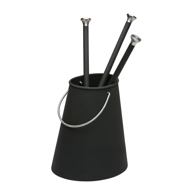 Ellipse Fireplace set, black (4 pcs.) from Morsø