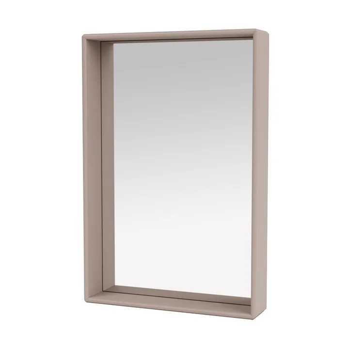 Shelfie Mirror with shelf frame from Montana in color mushroom