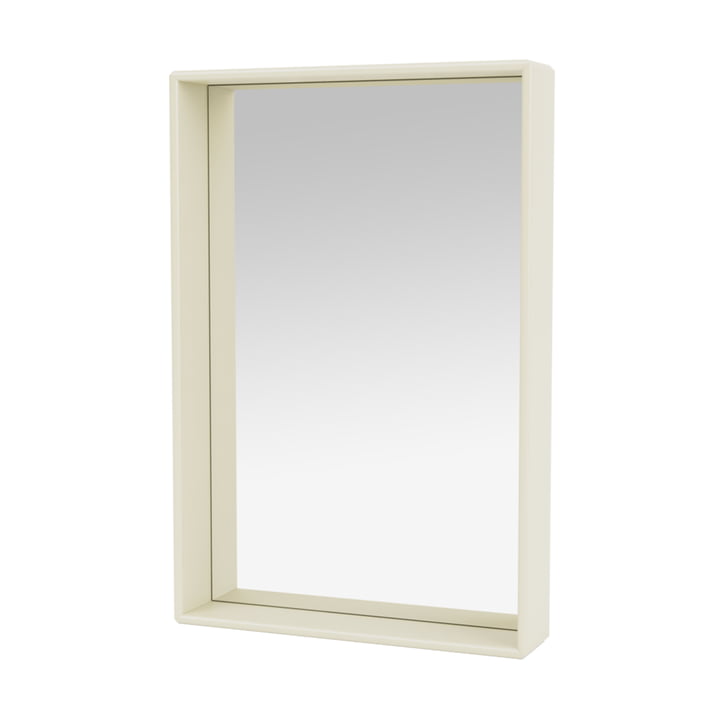 Shelfie Mirror with shelf frame from Montana in color vanilla